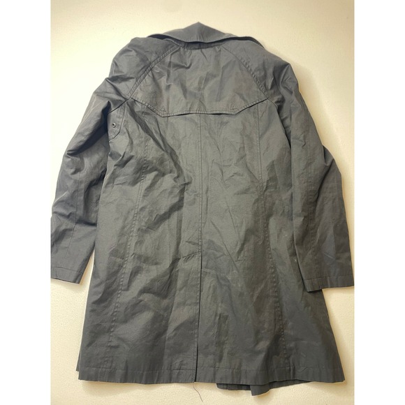 Lauren Ralph Lauren Black Classic Trench Coat Jacket Size S - Picture 4 of 4